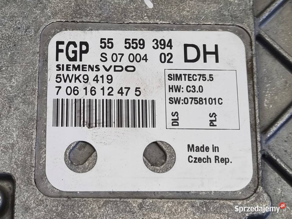 Opel Astra III H 16 16V STEROWNIK SILNIKA