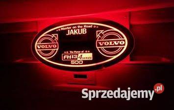 Lustro LED VOLVO 24v TIR podświetlane świecące Kobierno