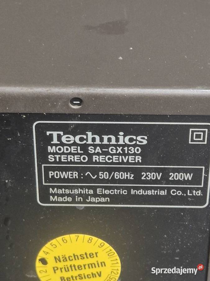 Amplituner Technics SAGX130 260 łódzkie Poddębice