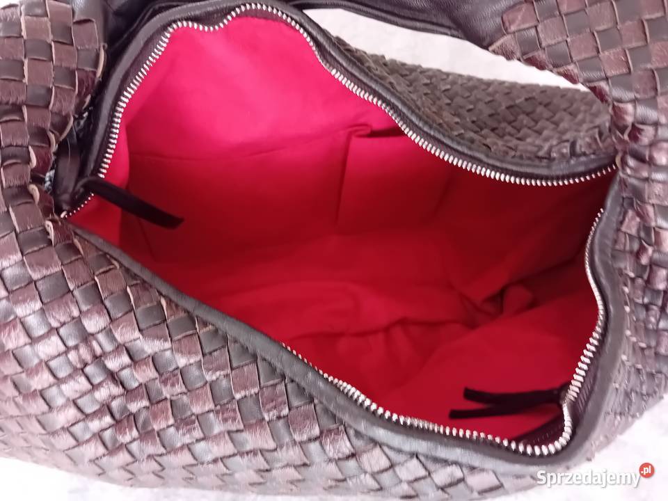 Bottega Veneta Intrecciato Hobo Large Brown Łódź