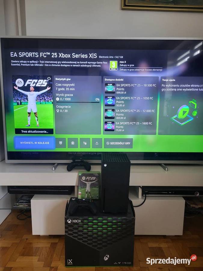 Konsola Xbox Series X 2 pady pudełko okablowanie Libiąż
