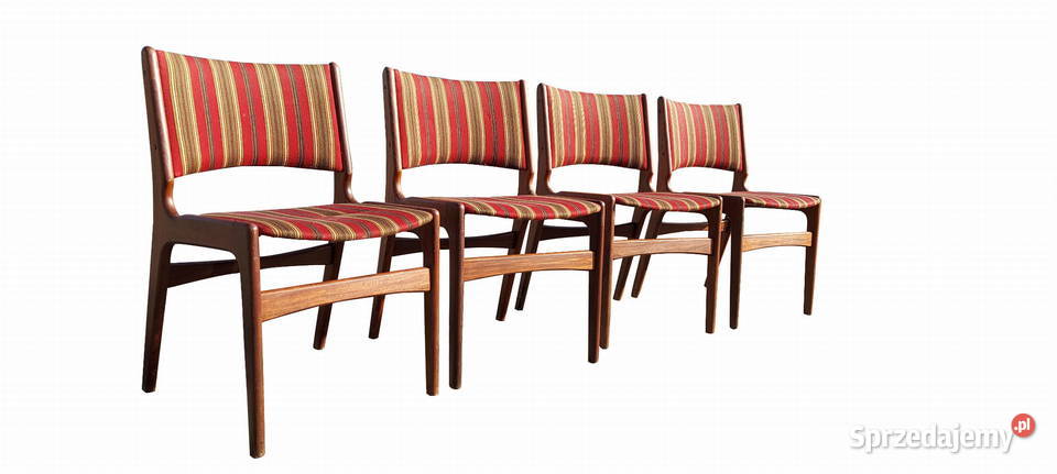 DUŃSKIE KRZESŁA LATA 60 KOMPLET Szczecin