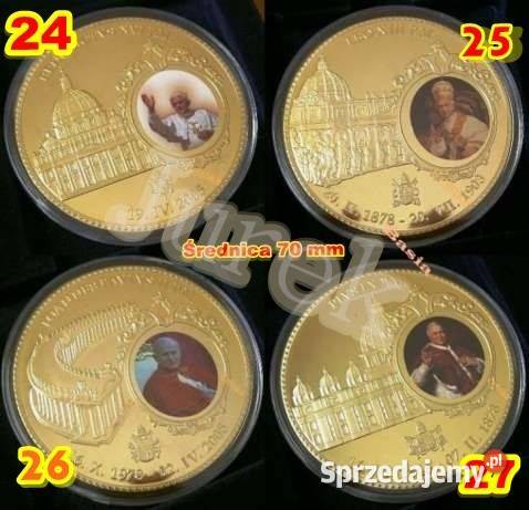 GIGANT 70 mm Moneta Banknot Srebro 20 Bolesław