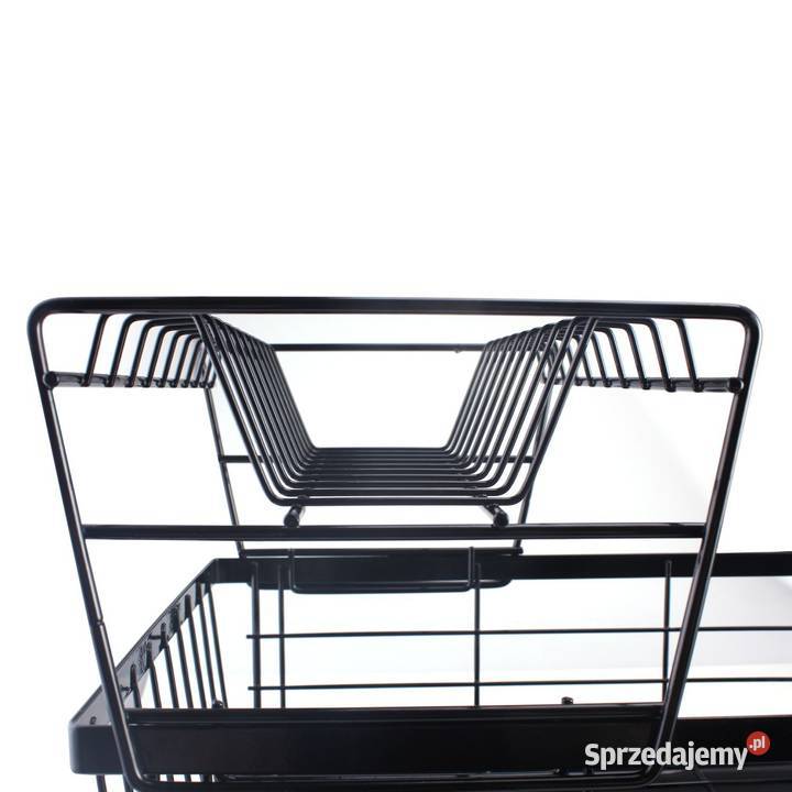 Dwupoziomowa suszarka ociekacz z tacką czarna wielkopolskie Poznań sprzedam