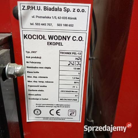 Sprzedam piec nowy na pelet Rzeczyca