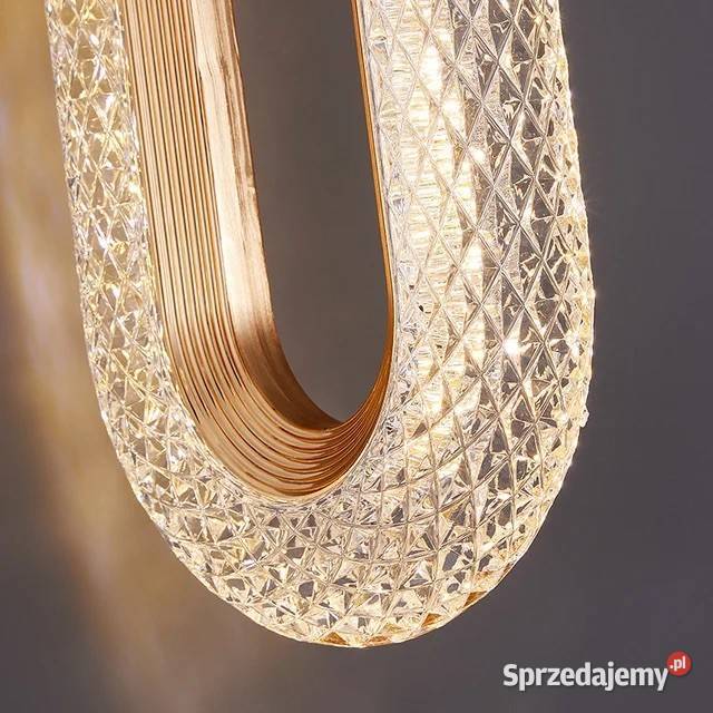 Żyrandol złoty nowoczesny lampa wisząca glamour Warszawa