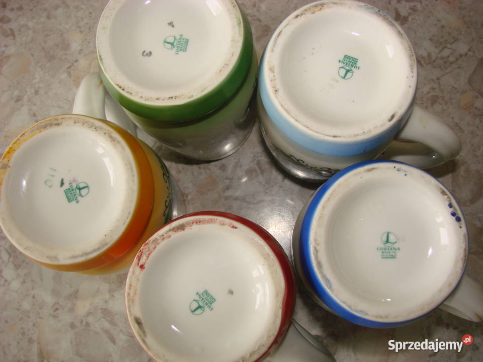 Lubiana wzór kaszubski kufel PRL