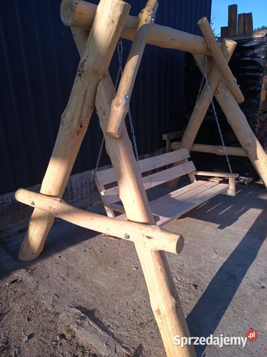 Huśtawka ogrodowa z bali 240cm wielkopolskie