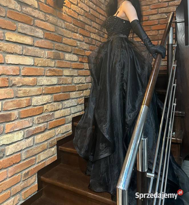 Suknia balowa tiulowa księżniczka Inny materiał Szczecinek