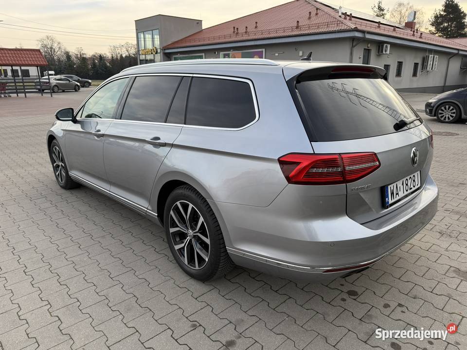 VW Passat B8 kombi 2017 benzyna 18 automat szary