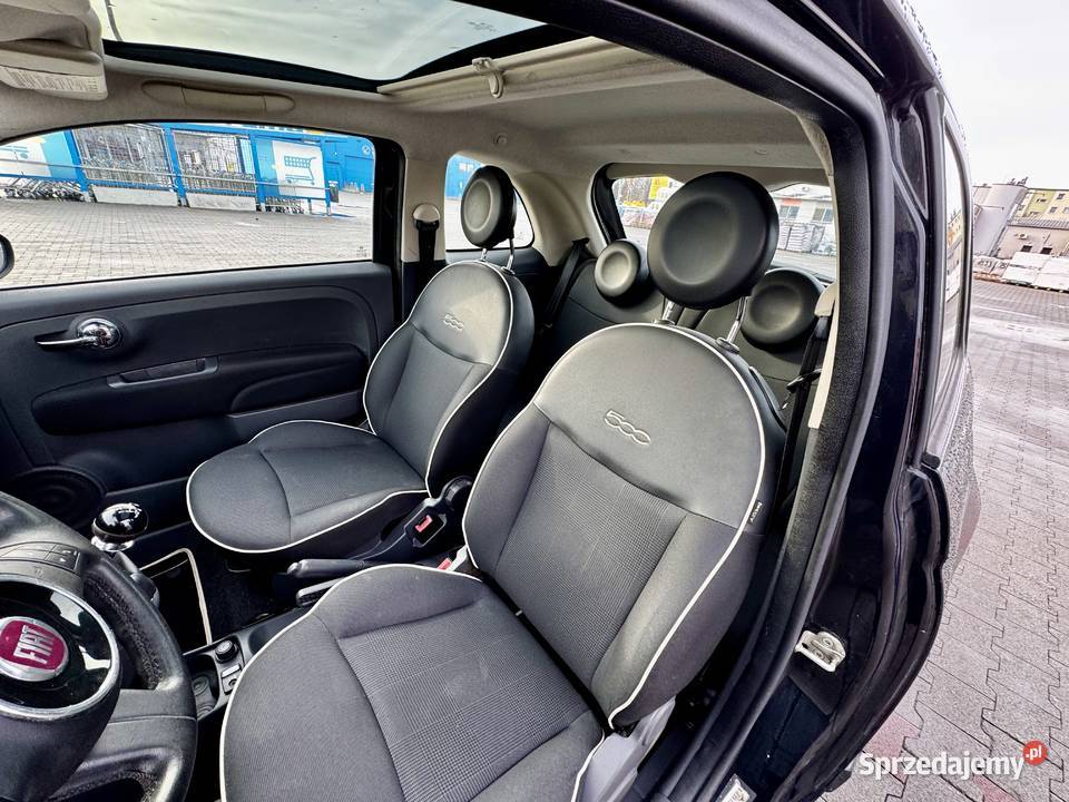 Fiat 500 12 69 szklany dach klima alufelgi centralny zamek