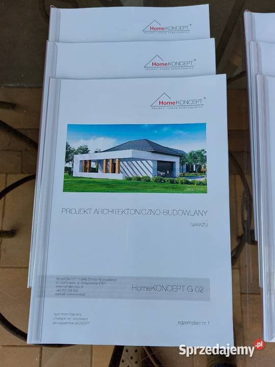 Projekt garażu dwustanowiskowego Poddębice