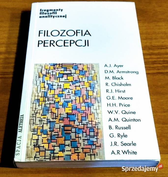 Filozofia percepcji wybrał Chwedeńczuk aut Ayer Podręczniki Gdańsk