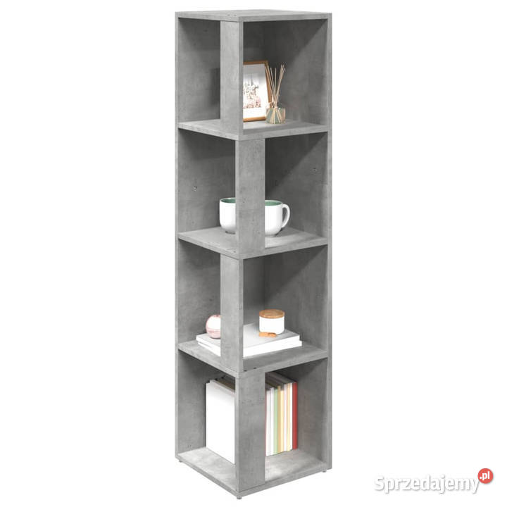 Szafka narożna szarość betonu 33x33x132 WM809039 Pozostałe Pozostałe sprzedam