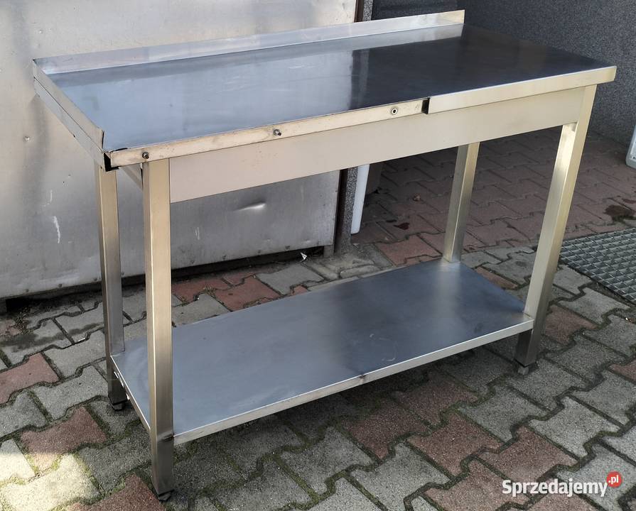 Stół gastronomiczny z półką 125x50x85 Słupia Kapitulna