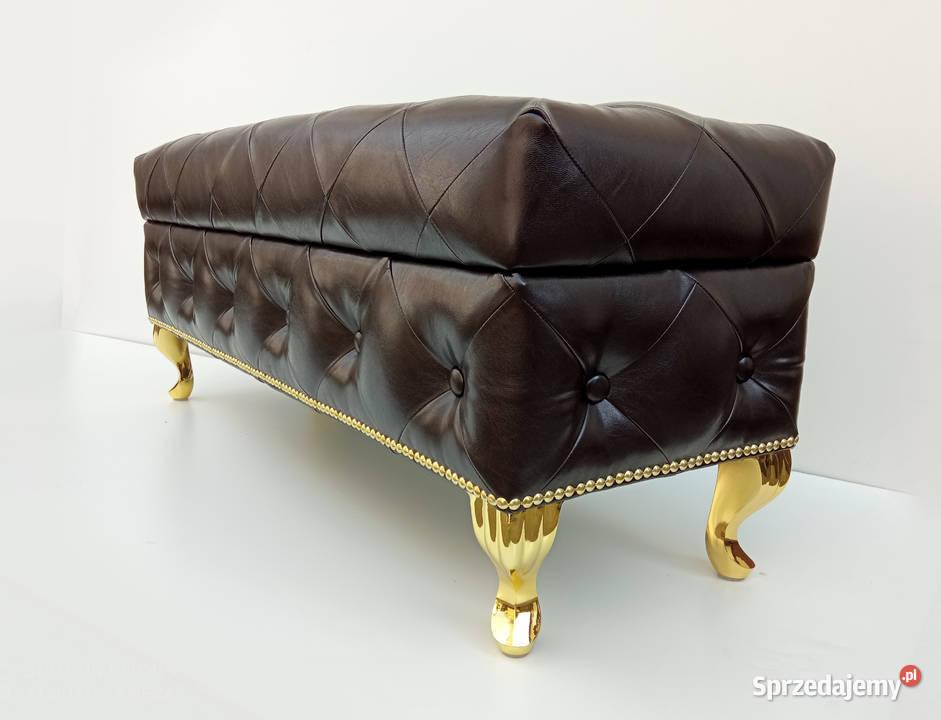 Pufa Ławka Angielska Złote Nogi Otwierana Poznań sprzedam