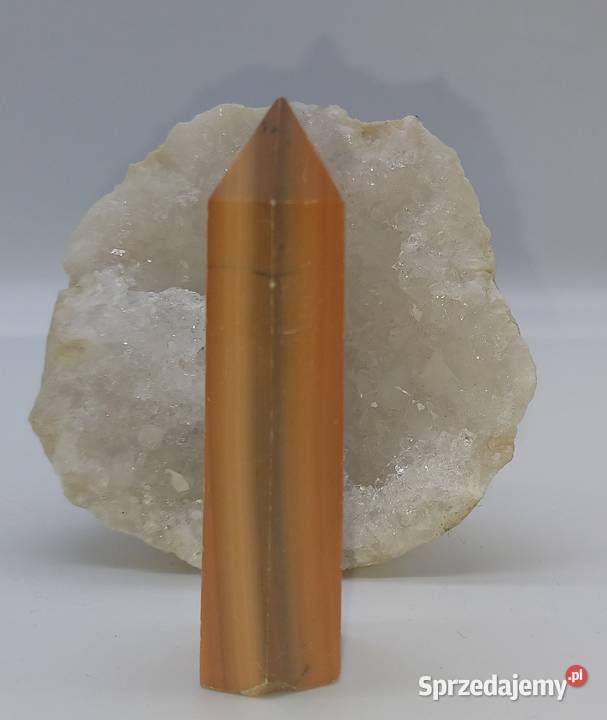 Kolekcjonerski naturalny jaspis obelisk stożek warmińsko-mazurskie Olsztyn