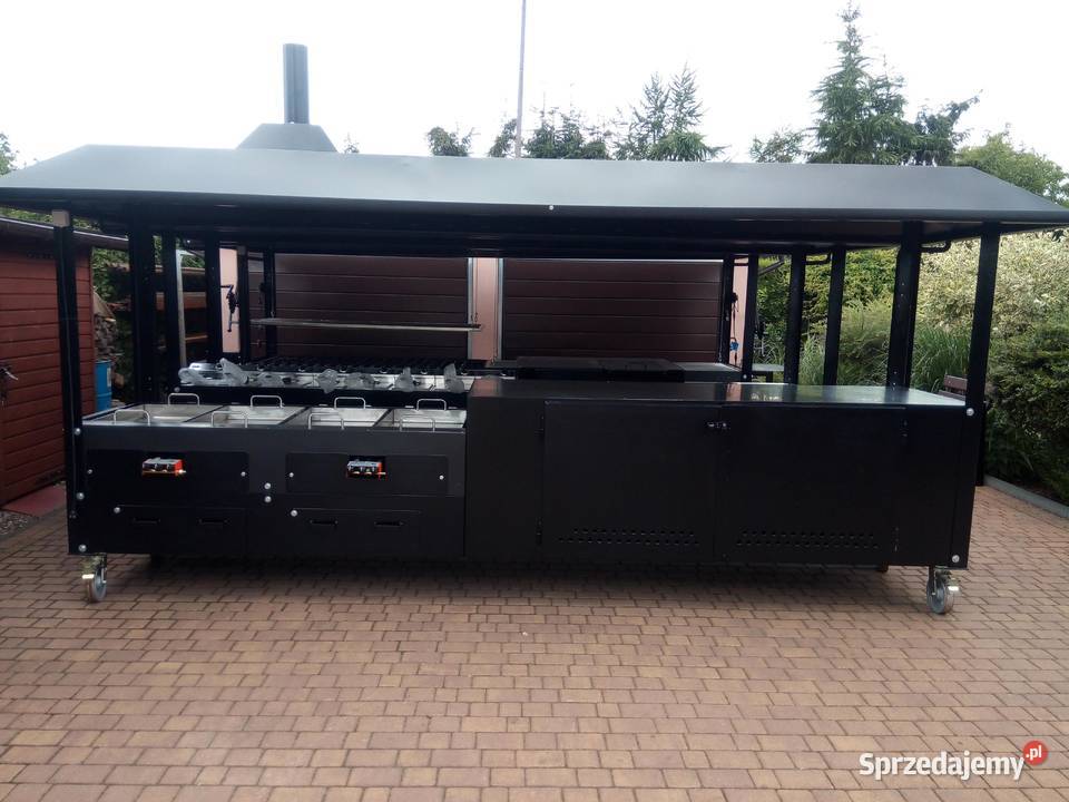 Gastronomiczny grill cateringowy gazowy węglowy
