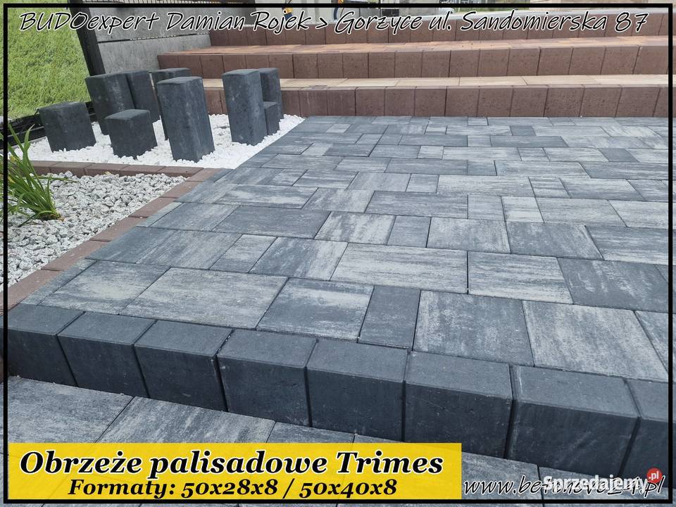 Obrzeże palisadowe TRIMES palisada betonowa Gorzyce