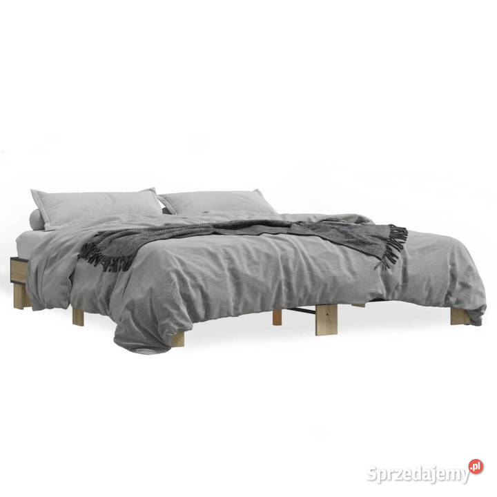 Rama łóżka dąb sonoma materiał drewnopochodny 203cm Warszawa sprzedam
