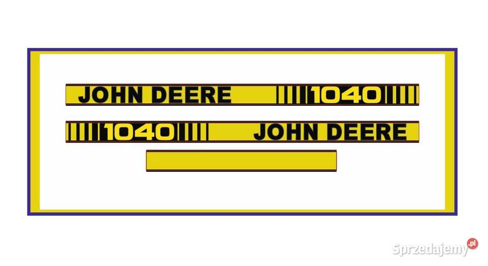 Naklejki John Deere 1040 Traktor Ciągnik Kędzierzyn-Koźle