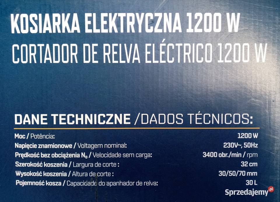 Kosiarka elektryczna z koszem Nowa nie