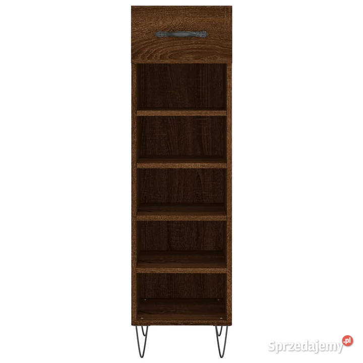 Szafka na buty brązowy dąb 30x35x105 WM829675 mazowieckie Warszawa