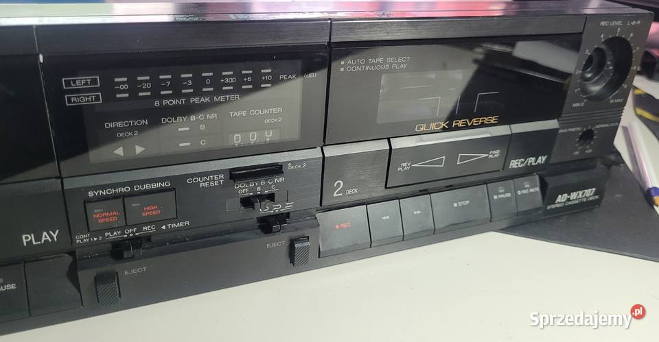 AIWA AD WX707 magnetofon panel części Jasło