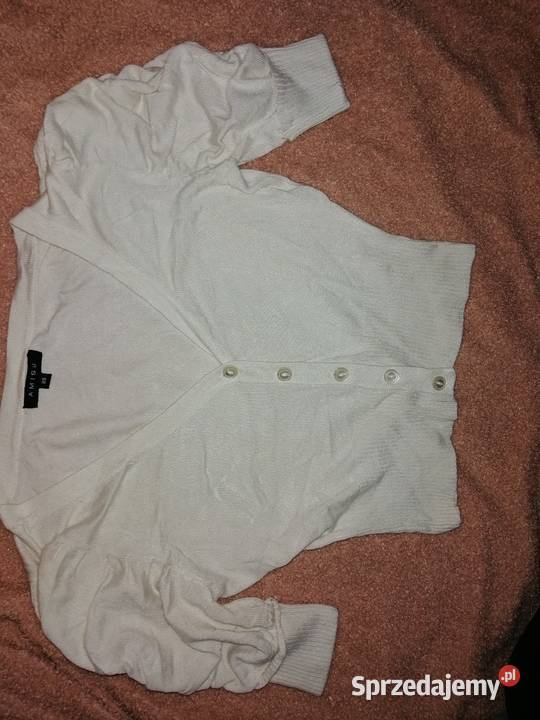 YORkER ecru Sweterek bluzka Crop Dzianinowa Z New Yorker sprzedam