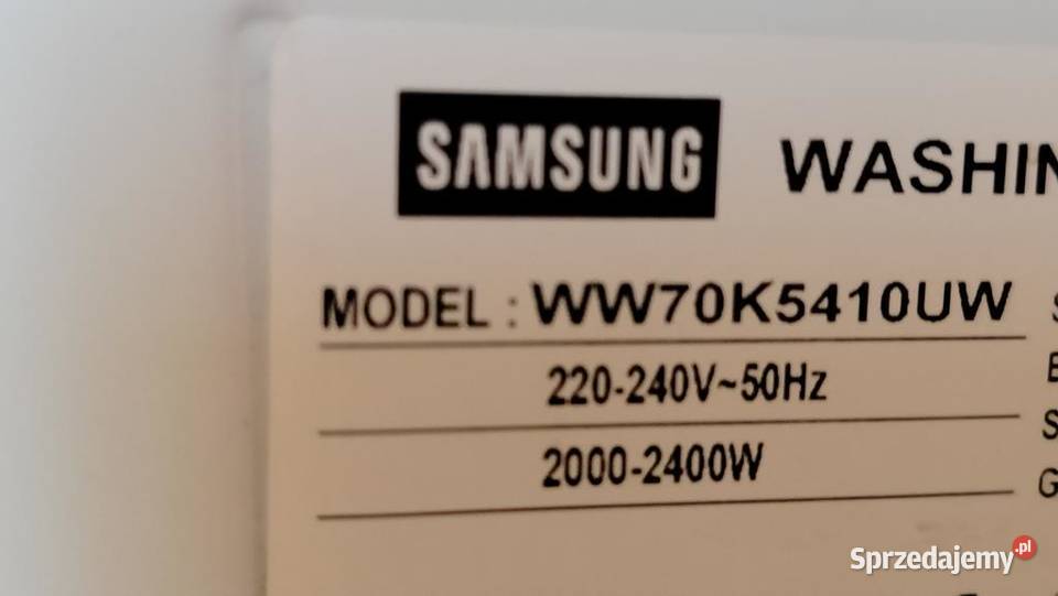 Pralka Samsung Add Wash Ecobubble 7 1400obr wolnostojące Siedlęcin