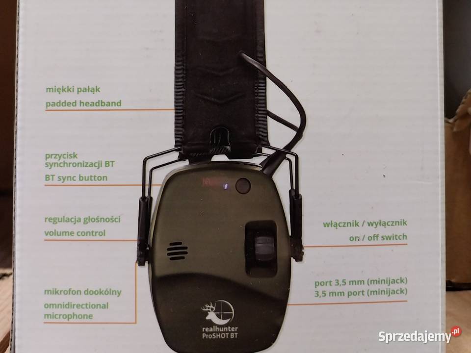 Ochronniki słuchu aktywne RealHunter Active