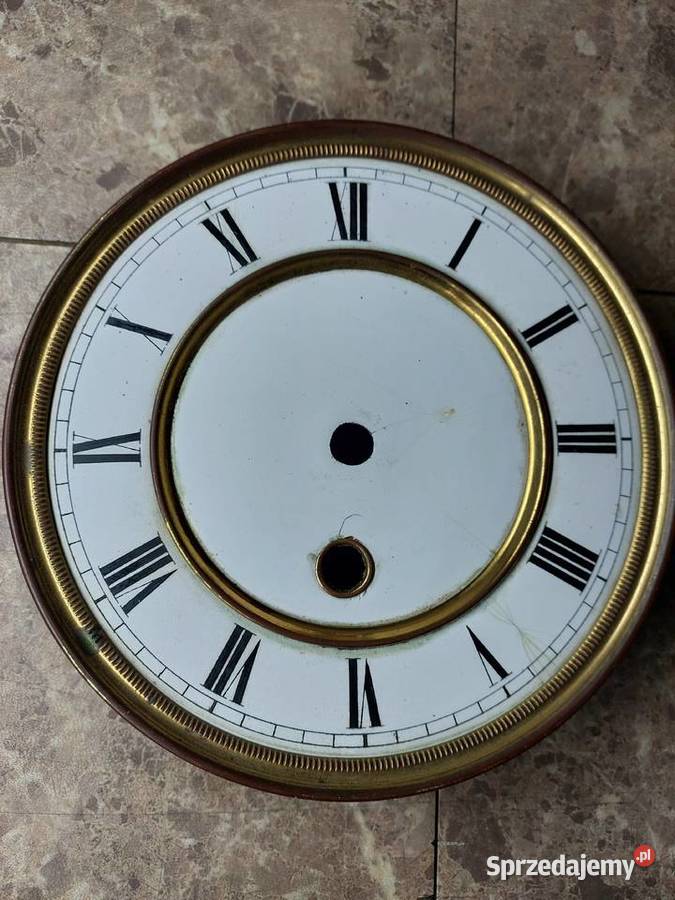 694 Tarcza starego zegara ściennego chodzika 145 Tczew