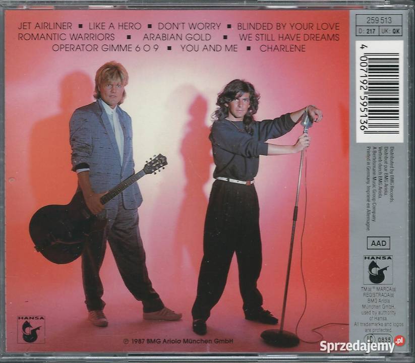 CD Modern Talking Romantic WarriorsThe 5th Album 1 płyta Brwinów sprzedam