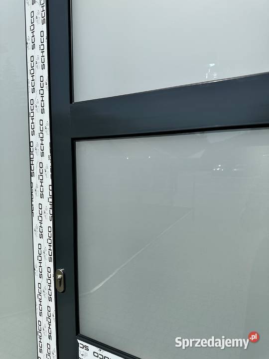 Aluminiowe drzwi RAL 7016 GOTOWE DO WYSYŁKI Drzwi zewnętrzne