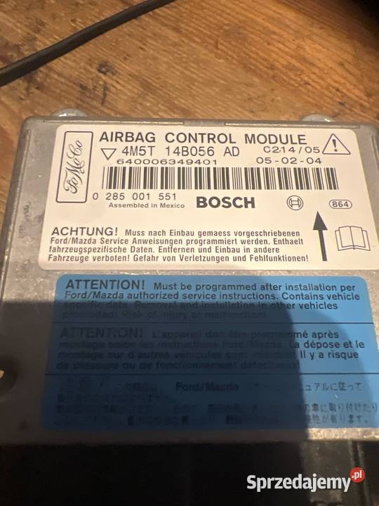 Sensor airbag ford 4m5t148056ad wielkopolskie Margonin