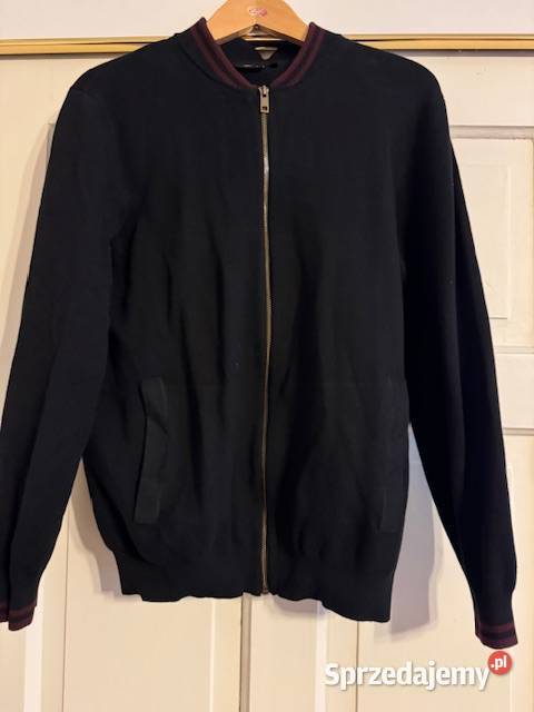 Sweter męski L Carry na zamek z bawełny czarny z Częstochowa