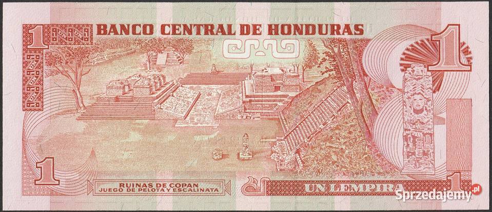 HONDURAS 1 LEMPIRA 1992 STAN BANKOWY UNC
