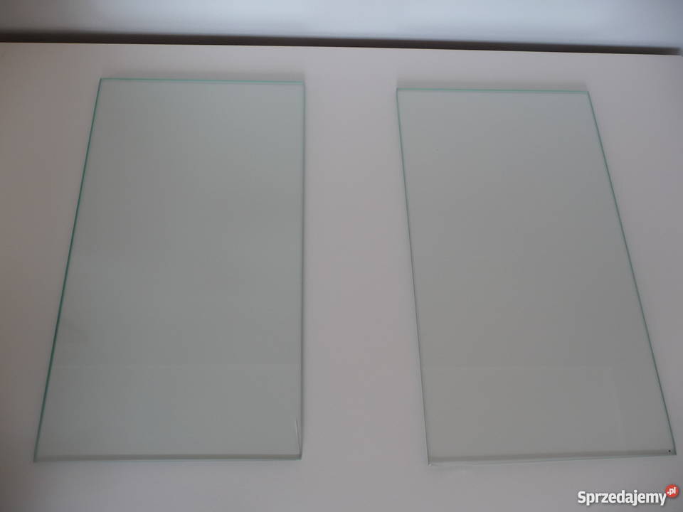 Półki szklane prostokątne 38x21 2 sztuki