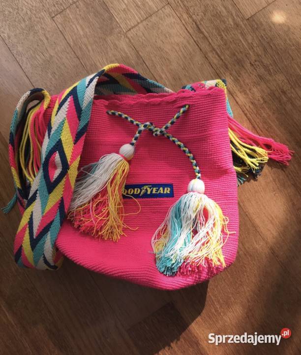 Torba z Kolumbii Wayuu różowa Warszawa