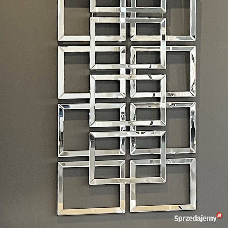Dekoracyjne lustro glamour wiszące 80x160