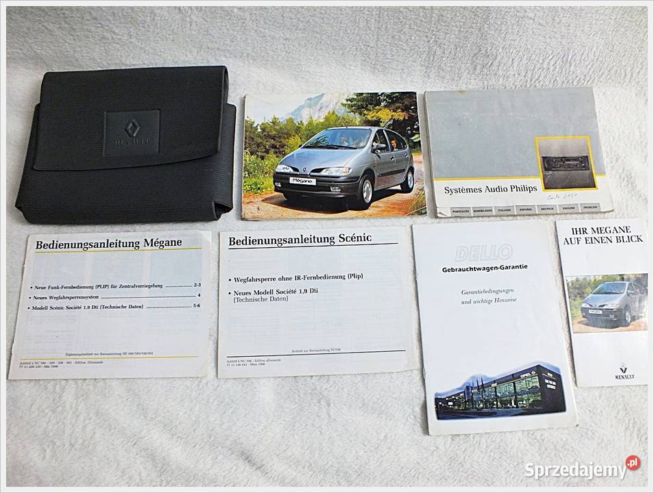 Renault MeganeScenic Futerał Dokumenty Żary