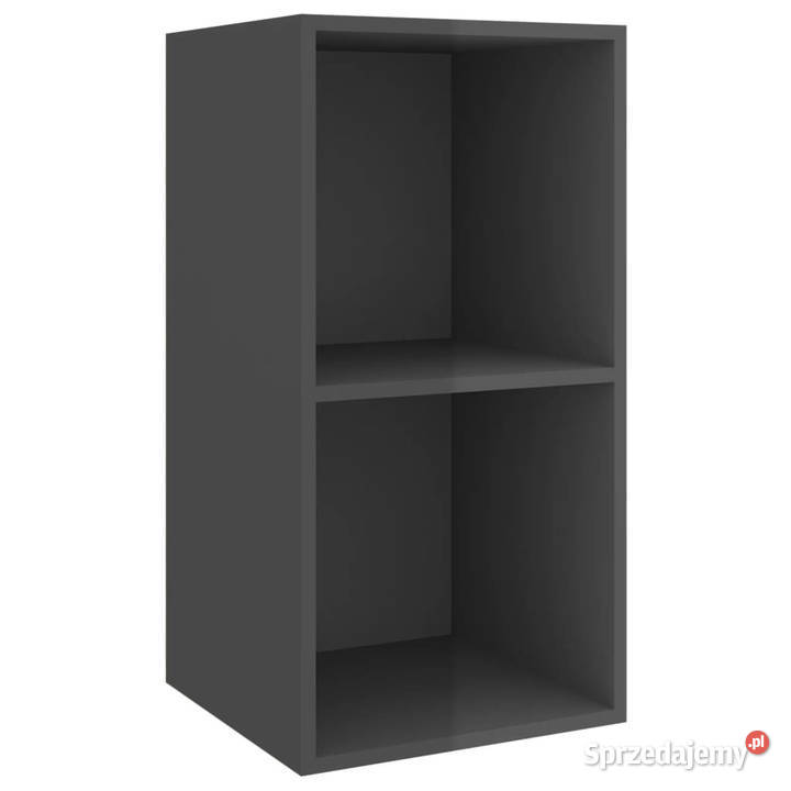 Wisząca szafka pod TV wysoki połysk szara Warszawa