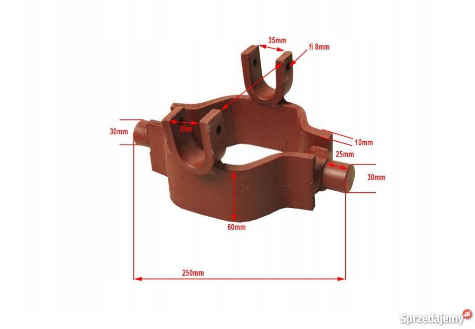 Siłownik Cylinder Tłok Przyczepy 2T D732 skok kujawsko-pomorskie