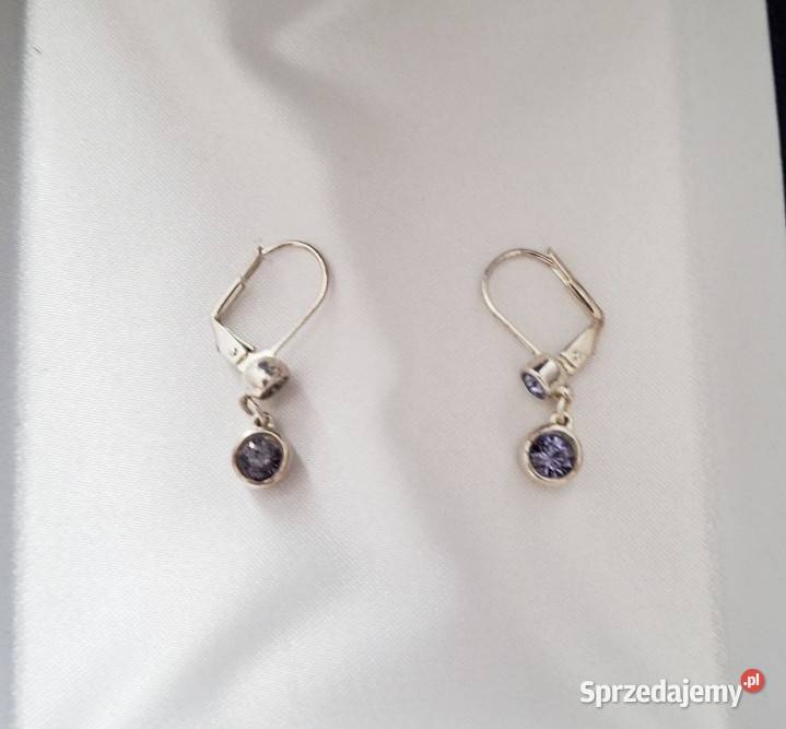 Sprzedam zestaw korale i srebrne kolczyki lubelskie Lublin