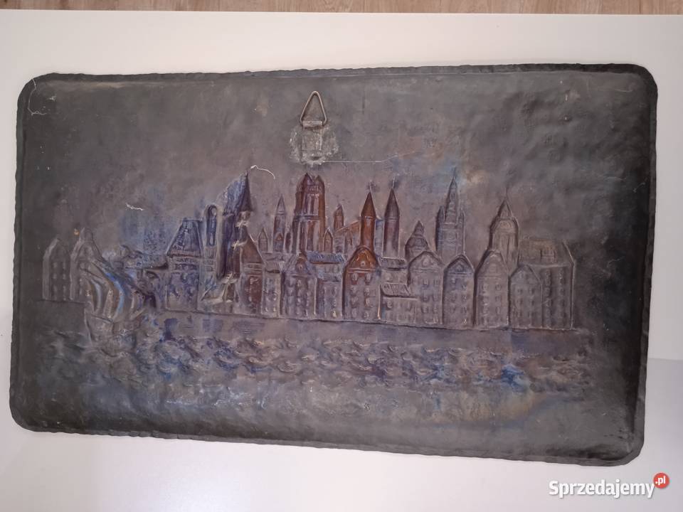 Obraz płaskorzeźba miedziana 50 x 295 x 115 Straszyn