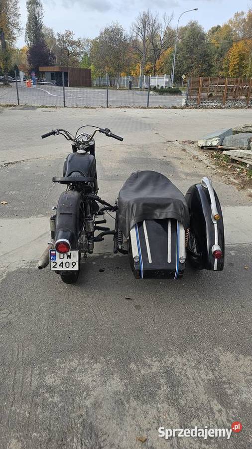Bmw r 253 motocykl z koszem 1954 Wrocław