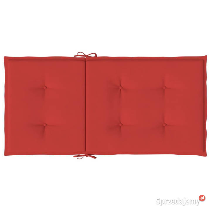 Poduszki na krzesła ogrodowe 4 czerwone 100x50x3 Warszawa