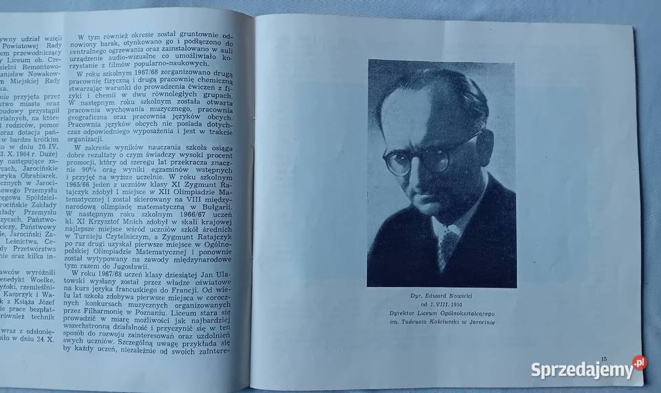 Jednodniówka 50 lat Liceum Ogólnokształcącego w Antykwariat