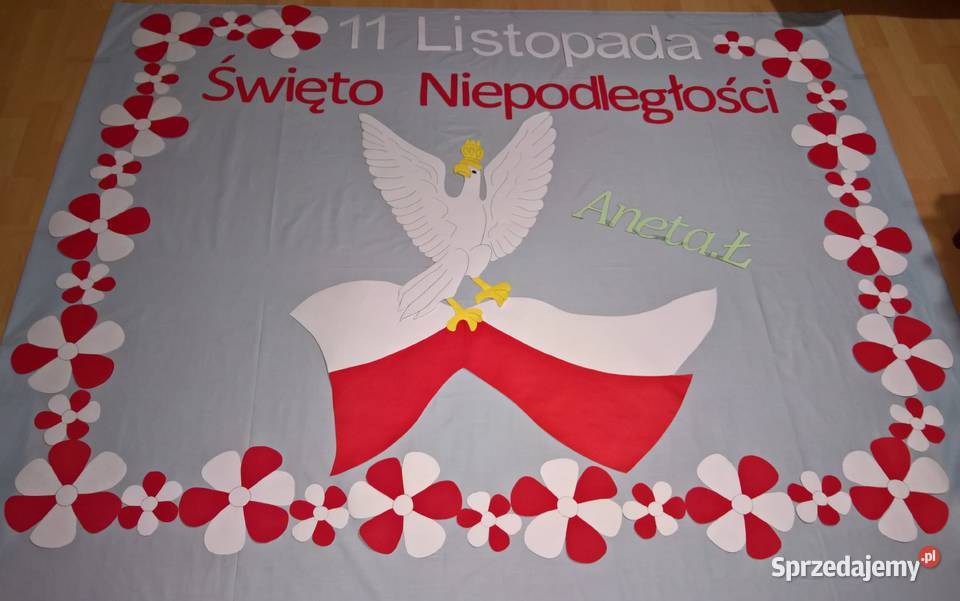 Dekoracja na 11Listopad Dzień Niepodległości z Garwolin