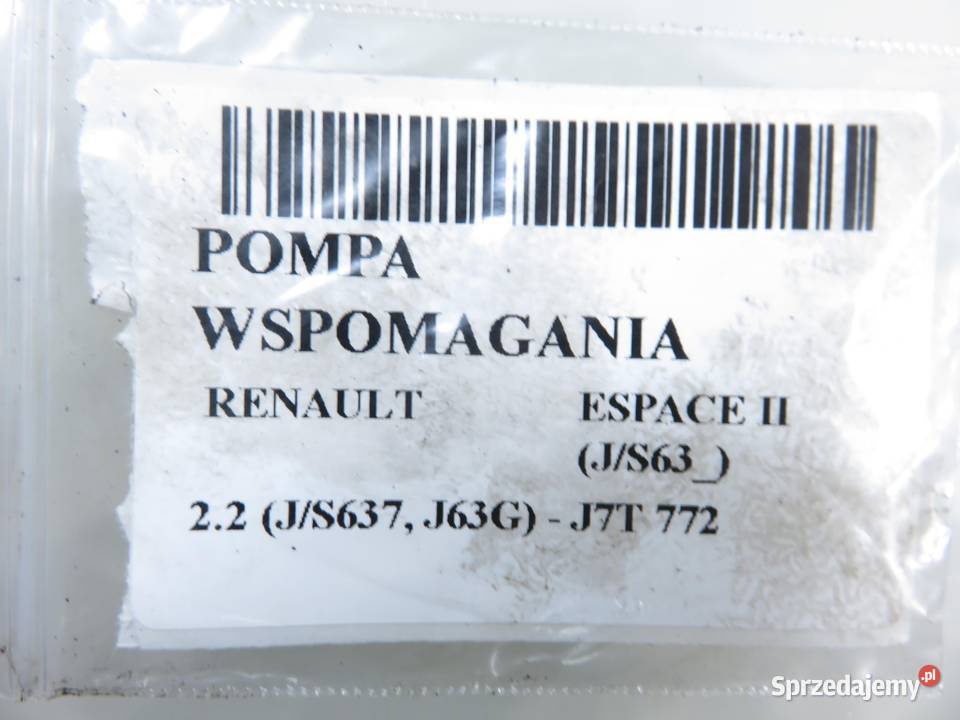 POMPA WSPOMAGANIA RENAULT ESPACE II 22 Części samochodowe